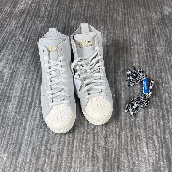 Adidas WB Superstar H Shoes Mens Size 8.5 Gray Suede High Top JQ1633 Sneakers main image 6